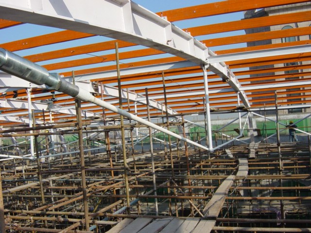 张弦采光顶,轻型屋盖